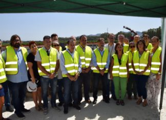 Fiscal visita las obras de la EDAR del Bajo Guadalhorce, que beneficiarán a los municipios de Coín, Álora y Pizarra