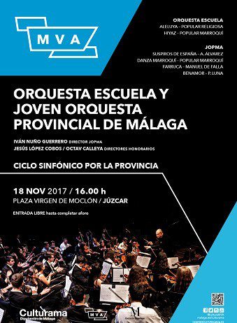 El Ciclo Sinfónico por la Provincia lleva mañana a la JOPMA y a la Orquesta Escuela a Júzcar
