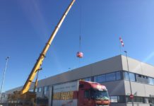 Comienza la instalación del equipo de Resonancia Nuclear Magnética del Hospital de la Serranía