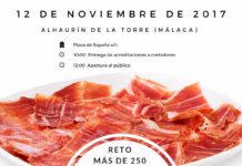 Cortadores de jamón de toda España se darán cita en Alhaurín de la Torre este domingo, 12 de noviembre
