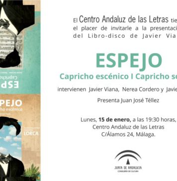 La Consejería Cultura presenta el libro-disco sobre Federico García Lorca titulado ‘Espejo capricho sonoro/capricho escénico’