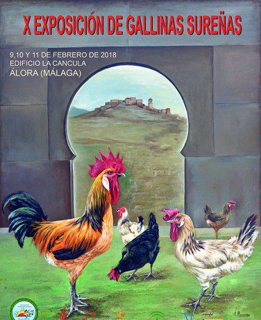 Álora acoge este fin de semana la X Exposición de Gallinas Andaluzas Sureñas