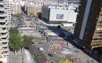 La Junta renovará las barreras de seguridad de los desvíos de tráfico en el tramo Renfe – Guadalmedina del metro de Málaga
