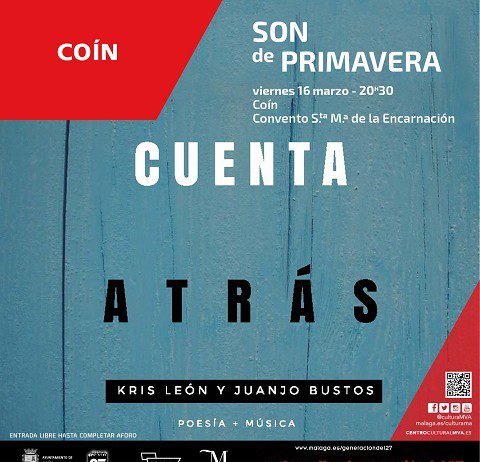 Coín recibe el espectáculo poético musical de Kris León y Juanjo Bustos