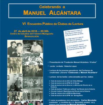 “Celebrando a Manuel Alcántara”, homenaje al poeta y periodista para abrir la XXXIX Semana Cultural de Benagalbón.