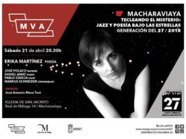La poeta Erika Martínez regresa a Macharaviaya en una nueva cita del ciclo ‘Tecleando el misterio. Jazz y poesía bajo las estrellas’