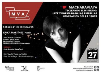La poeta Erika Martínez regresa a Macharaviaya en una nueva cita del ciclo ‘Tecleando el misterio. Jazz y poesía bajo las estrellas’