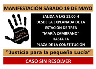 Los familiares de Lucía convocan una manifestación el 19 de mayo