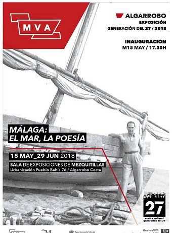 El municipio de Algarrobo acoge la exposición ‘Málaga: el Mar, la Poesía’ organizada por el 27 de la Diputación