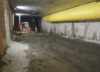 Comienzan los primeros trabajos de reurbanización del metro de Málaga en el tramo de la Alameda Principal