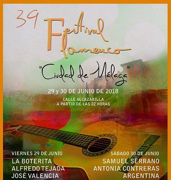El Festival Flamenco de Málaga reunirá en la calle Alcazabilla a Argentina, El Pipa, La Lupi y José Valencia