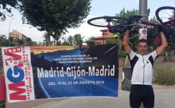 Martín, concluye con éxito la prueba ciclista de ultrafondo Madrid-Gijón-Madrid de 1200 Kms
