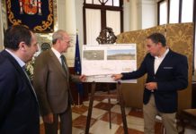 La Diputación y el Ayuntamiento de Málaga invierten 1,9 millones de euros en la pasarela peatonal sobre el Guadalhorce