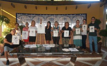 La asociación de afectados por la esclerosis múltiple organizó un taller de dibujo en El Portón