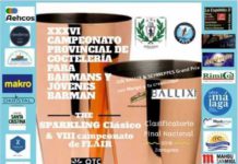 Campeonato Provincial de Coctelería (Días 11 y 12 de Septiembre de 2018- Hotel Estival Torrequebrada-Benalmádena Costa (Málaga)