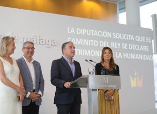 La Diputación inicia el expediente para que el Caminito del Rey sea declarado Patrimonio de la Humanidad