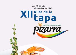 Pizarra celebra su XII ruta de la tapa del 12 al 14 de octubre