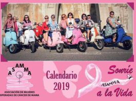 Diputación presenta el calendario benéfico de 2019 de ASAMMA dedicado a las mujeres que han superado cáncer de mama