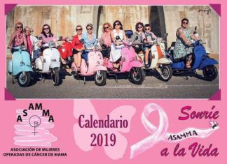 Diputación presenta el calendario benéfico de 2019 de ASAMMA dedicado a las mujeres que han superado cáncer de mama