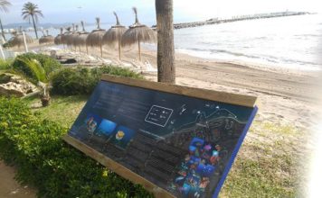 La Diputación señaliza la riqueza de la flora y la fauna submarina de la Senda Litoral