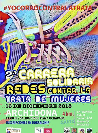 Archidona celebra el próximo domingo la II Carrera Solidaria ‘Redes contra la trata de mujeres’