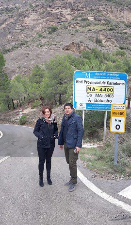 Se reabre al tráfico la carretera que une los accesos Norte y Sur del Caminito del Rey