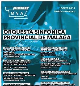 La Orquesta Sinfónica Provincial de Málaga programa 33 conciertos para la temporada 2019