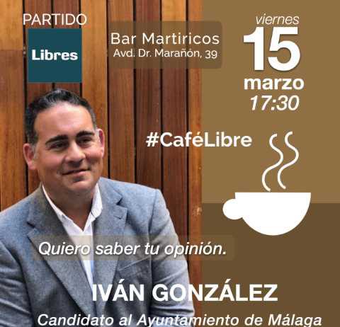 Libres celebrará este viernes un «Café» para tomar nota de las inquitietudes de los malagueños