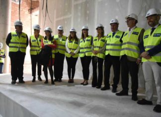 Del Pozo visita junto al ministro de Cultura y Deporte las obras del museo del Sitio de los Dólmenes de Antequera