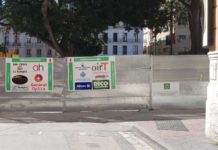 Mejora de la señalización de comercios de La Alameda junto a la obra del metro