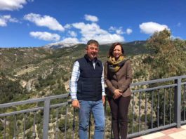 Visita de Patricia Navarro a Algarrobo, Canillas de Albaida, Cómpeta y Sayalonga