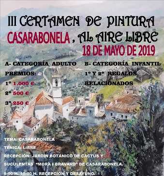 III Edición del Certamen de Pintura:‘Casarabonela al aire libre’