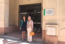 Nuria Rodríguez visita las instalaciones de los juzgados de Estepona