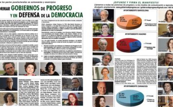 Manifiesto para formar Gobiernos de Progreso y en Defensa de la Democracia