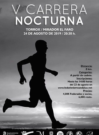 Más de 180 deportistas recorrerán la Senda Litoral a la luz de las antorchas en la V Carrera Nocturna de Torrox