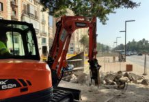 La Junta comienza a pavimentar el último tramo de la Alameda Principal de Málaga