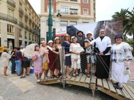 El Caminito del Rey promueve su candidatura a Patrimonio de la Humanidad con una campaña en el centro histórico de Málaga