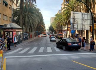 Nota de servicio obras Metro Málaga Alameda de Colón
