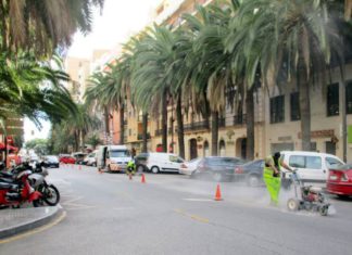 El avance de las obras del metro permite abrir al tráfico el paso de Santo Domingo