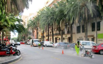 El avance de las obras del metro permite abrir al tráfico el paso de Santo Domingo