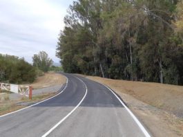La Diputación concluye las obras de mejora del acceso a Pizarra desde la carretera del Guadalhorce