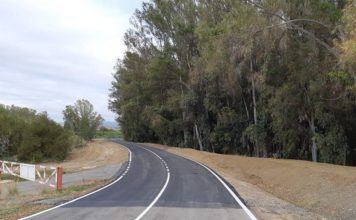 La Diputación concluye las obras de mejora del acceso a Pizarra desde la carretera del Guadalhorce