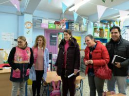 La delegada de Educación visita los centro docente y centro de Participación Activa de Coín