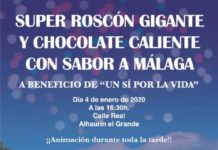 Sabor a Málaga y Confitería Guzmán elaborarán Roscón de Reyes más grande a favor de Un Sí Por la Vida
