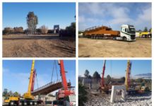Avanza la instalación de la pasarela de madera sobre el río Guadalhorce con nuevos tramos