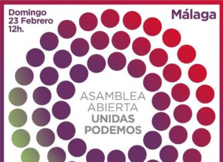 Unidas Podemos celebra el próximo domingo una Asamblea Abierta en Málaga con el objetivo de acercar las políticas del gobierno de coalición a la provincia