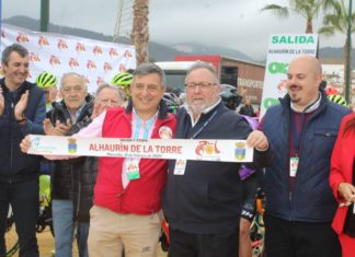 Alhaurín de la Torre despide a los participantes de de la 66ª Vuelta Ciclista a Andalucía
