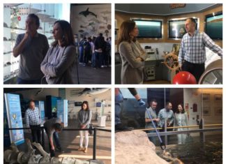 La delegada traslada su apoyo a los proyectos del Aula del Mar en la provincia