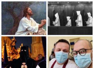 La calle de Málaga Cristo de la Epidemia y el coronavirus