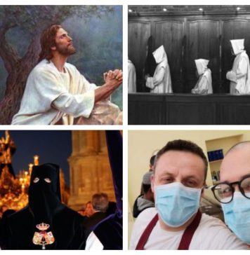 La calle de Málaga Cristo de la Epidemia y el coronavirus